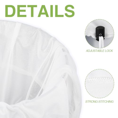 Chumia 5 Pack Brew Bags Reusable Fine Mesh Strainer Cloth Filters Large | 26x22 Inch Extra Large for Beer Wine Cheese Making, Straining Cloth for Fruit Cider, Makers Mesh Bag Filters Reusable