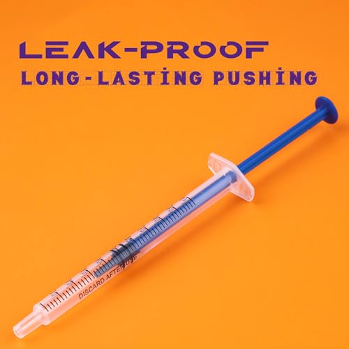 1ml Syringes with Needle 25G 1 Inch Disposable Syringe Luer Slip Tip for Liquids, Individually Wrapped, Pack of 100 - size: 1ML-25G-S 1"