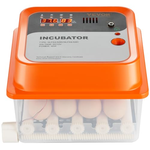 VEVOR 360° Automatic Egg Turner Egg Incubator (12 Egg)