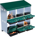 Chicken Nesting Boxes,6 Compartment Nesting Boxes for Laying Eggs,Wall Mount Poultry Roll Away Chicken Laying Boxes,Easy Egg Collection,Cleanable Pull Out Hen Roosting Boxes