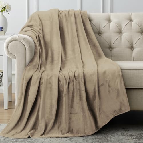 Utopia Bedding Ultra Soft Fleece Bed Blanket Throw Size Camel (50x60 Inch) | Microfiber Plush Warm Lightweight Breathable Cozy Blanket Anti-Static, All Season Use, Gift for Women and Men - color: Camel, size: Throw (50x60 Inch)