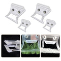 EUPHENG Smooth Flat Jaw CDC Feather Clips Fly Tying Hackle Clamp | Fly Tying Hackle Dubbing Holding Tool Transparent Anti-Slip Grip Texture Secure Feather Holding Fly Tying Accessories - size: 2pcs (S+M)