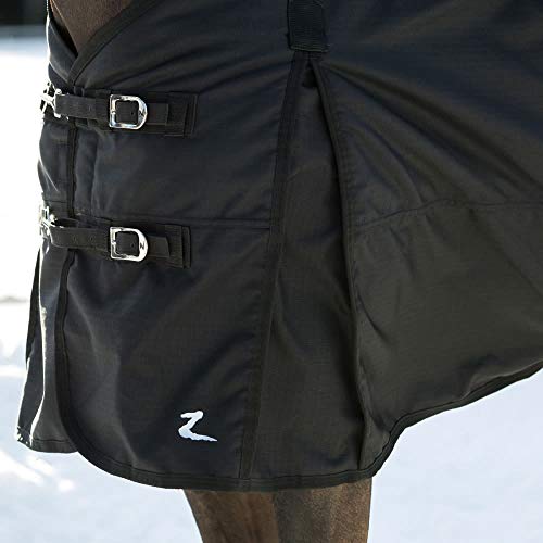 HORZE Nevada 1200D Lightweight Waterproof Horse Turnout Rain Sheet (No Fill) - Black - 81 in - size: 81 in