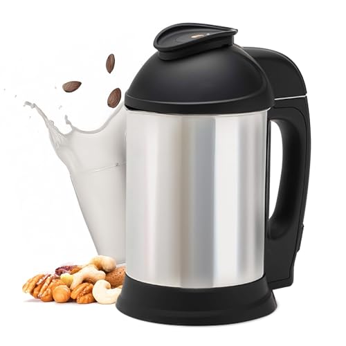 Almond Cow Nut Milk Maker Machine, Plant-Based Milk Maker for Almond, Oat, Cashew, Soy Milk, Stainless Steel, No Straining Needed - Makes 5-6 Cups, 120V - size: Almond Cow