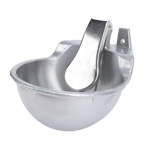 Fabater Livestock Water Bowl, Livestock Push Paddle Automatic Metal Waterer, Easy Installation Drinking Water Trough for Horse, Goat, Sheep, Cattle