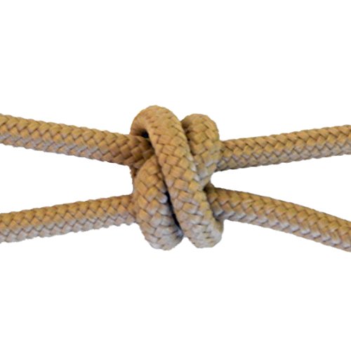 Horse Rope Training Halter - 4 Knot 1/4" Stiff Halter Cord - Used by Famous Trainers Multiple Sizes Multiple Colors - color: Beige, size: Mule