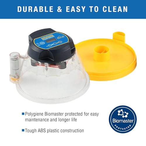 Brinsea Mini II Advance Egg Incubator with Automatic Turning & Extra Insert | 50+ years of expertise! Set-and-forget automatic incubator with digital countdown gives your eggs the best chance to hatch - size: 7 Eggs with extra insert