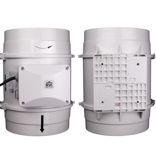 VENTS-US TT 200-8 inch Inline Fan for Ducting with High Static Pressure Application - Ideal Solutions for Multi-Purpose Supply or Exhaust Use in Household and Commercial Ventilation