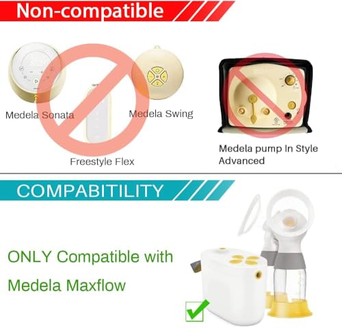 PumpMom-us Replacement Tubing for Medela New Pump in Style Maxflow Breast Pump, Compatible with Medela Spare Breastpump Parts Tubes - size: For New PIS Maxflow