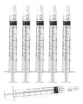 3ml Luer Lock Syringe without Needle - 3cc Plastic Syringes, Sterile, Individually Sealed, Pack of 30 - size: 3ML