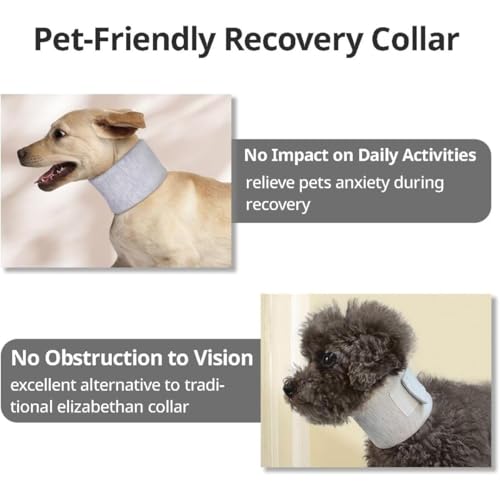 Cat Neck Brace Cover - Adjustable Elizabethan Collar for Post-Surgery Recovery, Anti-Lick Wound, Protective Cervical Cone for Small Medium Large Dogs Cats (Neck Girth 5.9-12.6" Depth3.9 - color: Pink, size: M