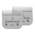 2# Replacement Blade compatible with Oster Classic 76/Andis dog Clipper | Cut Length 1/4"(6.3 mm),2 Pack,Compatible with Andis/oster Classic 76/Star-Teq/Power-Teq/A5 Clipper - color: SIZE 2#(2 PACK)