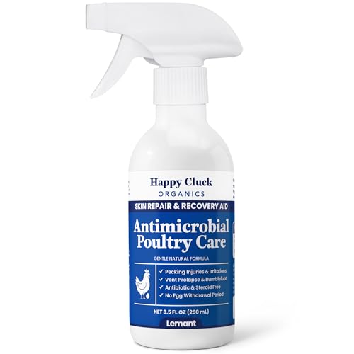 Lemant Poultry Care Spray (8.5 oz) | Skin Repair & Recovery Aid for Chicken Wounds, Pecking Irritations, Bumblefoot Care & Vent-Area Support | 8.5 fl oz