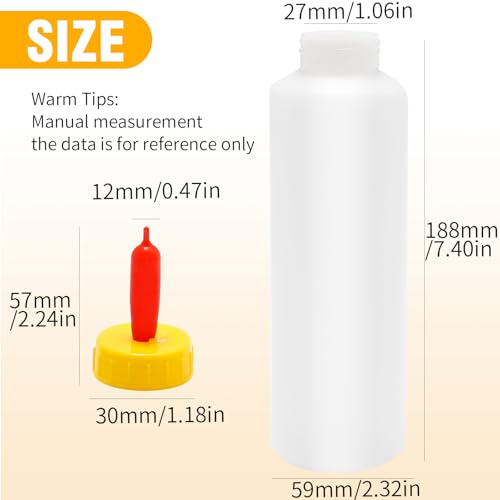 6-Pack 400ml Goat & Lamb Feeding Bottles with Soft Nipples, Kid Livestock Nursing Kit for Baby Goats, Lambs, Calves, Farm Animal Milk Feeder Set