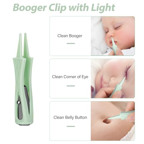15 Pack Ear Wax Removal Tool Kit with Light - LED Ear Cleaning Kit, Ear Wax Removal for Kids and Adults, Ear Cleaning Tool, Ear Picker Spoon & Ear Tweezers & Spiral Spring Ear Spoon Green - color: Green
