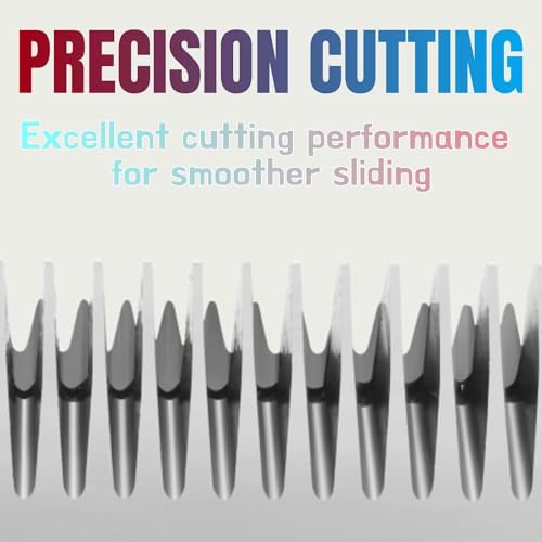4FW Wide Pet Dog Grooming Detachable Blades, 3/8" (9.5mm) | Compatible with Andis, Oster A5, Wahl KM10 Clippers, For Larger Animals - color: Silver, size: 4FW-9.5mm