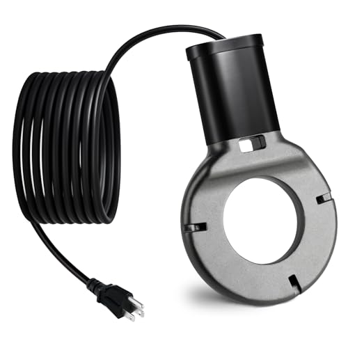 1000W Utility De-Icer, Chicken Water Heater, Submergible Cast Aluminum Thermostatic Control Bird Bath Heater De-icer, for Livestock Poultry Birds, Cows, Horses, Animals Drink Water (Black)