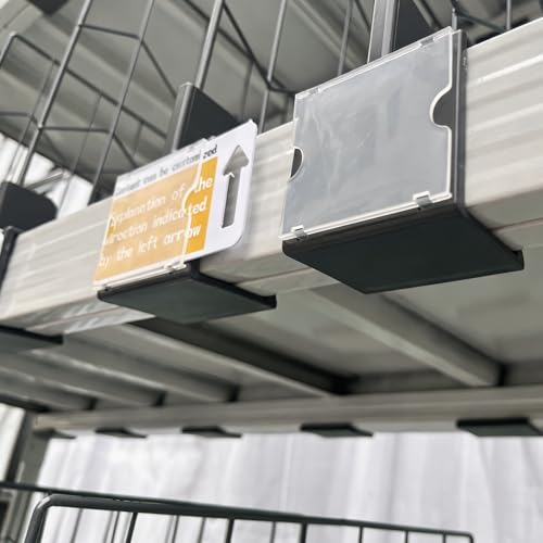20 Pcs 40 * 30CM Warehouse Iron Shelf Dividers,Cabinet Divider,Shelf Divider,Shelf Dividers,Shelves Divider,Shelves Dividers,Shelving Dividers,Double Clip Shelving Divider - color: Gray Iron Net, size: 40*30CM+【5CM】Double Clip