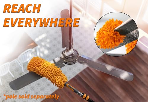 5-30 ft Long Telescoping Extension Pole, Multi-Purpose Extended Pole | Universal Twist-on Metal Tip // Lightweight and Sturdy // Best Telescoping Tool for Painting, Dusting and Window Cleaning - size: 30 Feet