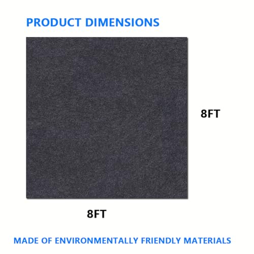 Under Horse/Stable Mats，8 x 8 FT Horse shed Floor mat——Backing Prevents Liquid Penetration,Duty Stall Mats for Floor Surface,Soft Material, Non-Slip Backing，Washable,Keeps Stable Floors Clean - size: 8 x 8 FT