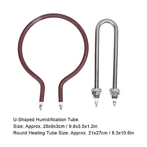 Joyzan Incubator Heater Tube Heating Element, Incubator Element Coil | Circular Tube Plate Cabinet Egg Incubators Accessories Farms Hatching Chicks Candler Turner Ducklings Poultry Brooder 200W