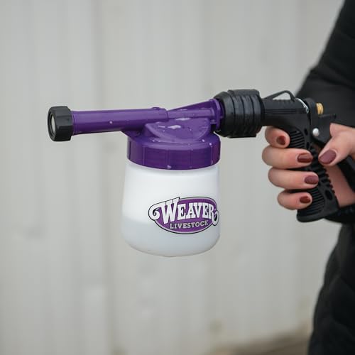 Weaver Livestock Mini Foamer for Cleaning Horses, Goats, Sheep, Swine or Dogs Includes Container with lid and Spray Nozzle with Easy On/Off
