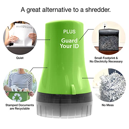 Guard Your ID Wide Identity Theft Protection Roller Stamp, 3-Pack for Mail - color: Green, size: Wide 3-Pack