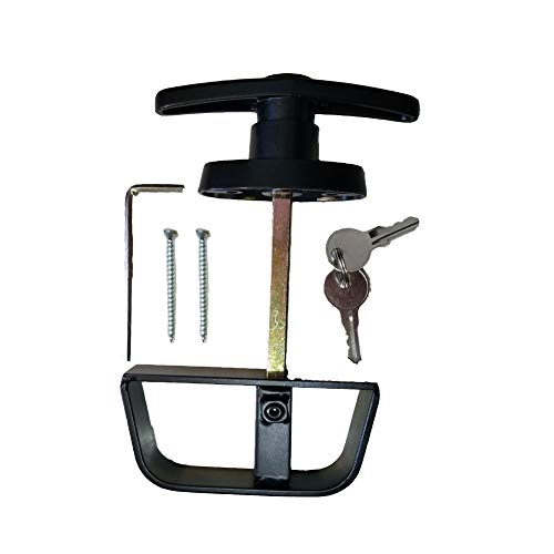 6" T-Handle Shed Door Lock Handle with Lock Keyed Alike Garage t Handle Shed Latch Hardware Locking Handle Lock with 4 Keys & Allen Wrench 1kit - size: 6" T-Handle Lock 1kit