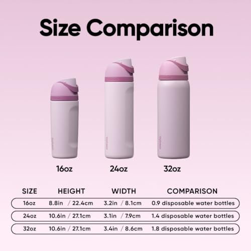 Owala FreeSip Stainless Steel Water Bottle 24 oz Lilac You A lot - color: Lilac You A Lot, size: 24 Ounces