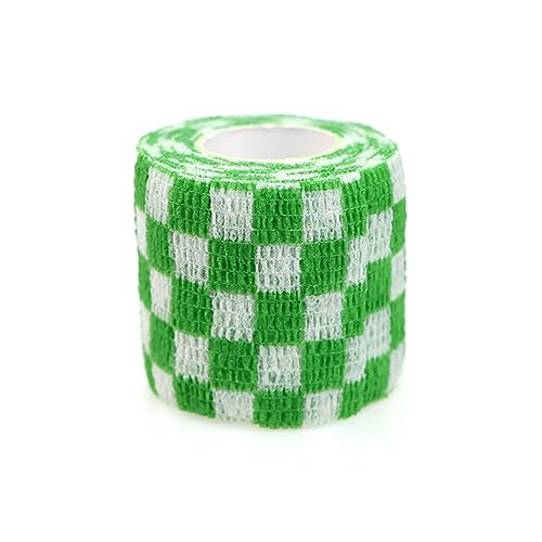 Self Adhesive Bandage Wrap Animal Cohesive Bandage Self Adherent Wrap First Aid Tape for Dogs Cats Horses Birds & Wrist Healing Ankle Sprain (2 Inch Grid Set 6 Rolls) - color: 2 Inch Grid Set 6 Rolls
