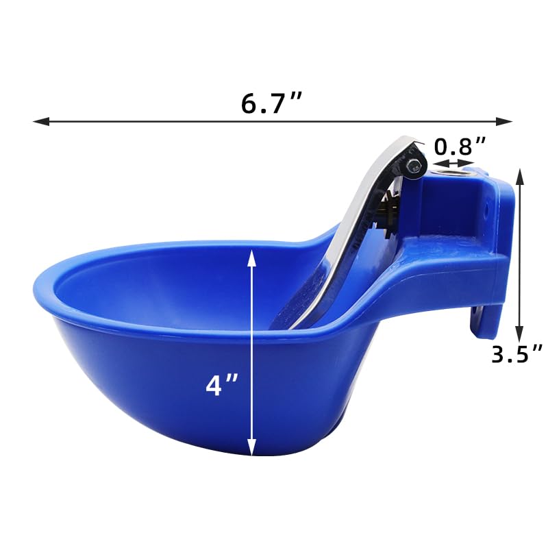 Automatic Dog Waterer Cattle Water Bowl Livestock Watering Equipment | self filling Goat water feeder auto fill Watering Equipment cow animal drinking trough, large Capacity, outdoor fence mounted