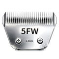 Detachable Pet Clipper Wide Blades Dog Grooming Clipper Replacement Ceramic Blades, Compatible with Andis, Wahl, Oster(Size 5FW,Cut Length 6.3mm) - size: 5FW (6.3mm)