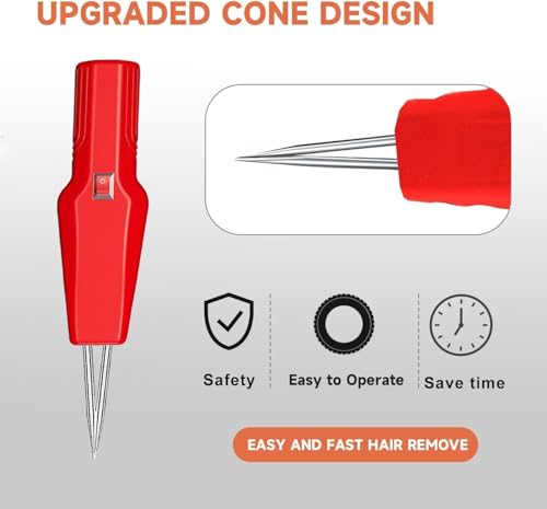 Poultry Plucker Machine - Electric Feather Remover for Chicken, Duck, Goose & Turkey | Vibrant Red
