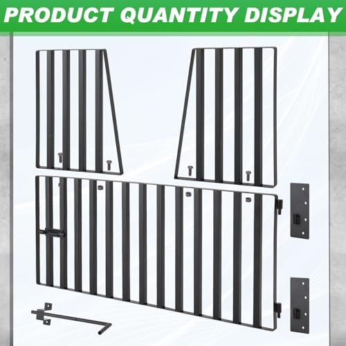 Zonon Horse Stall Door Guards 48" W x 42" H Heavy Duty Steel Yoke Design Stall Gates for Horses or Barns Accessories and Guard