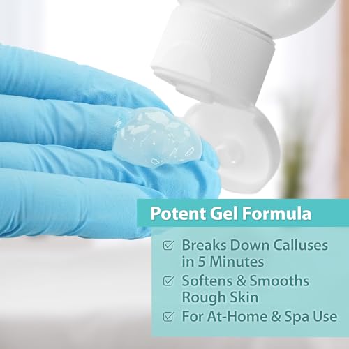 Ebanel Salon Grade Callus Remover for Feet with 20% Urea, Pedicure Gel Peel | with Salicylic Acid, Glycolic Acid, Epsom Salt, Heel Toe Foot Callus and Dead Skin Remover Gel for Feet, Cracked Heel Repair - size: 8.5 Ounce (Pack of 1)