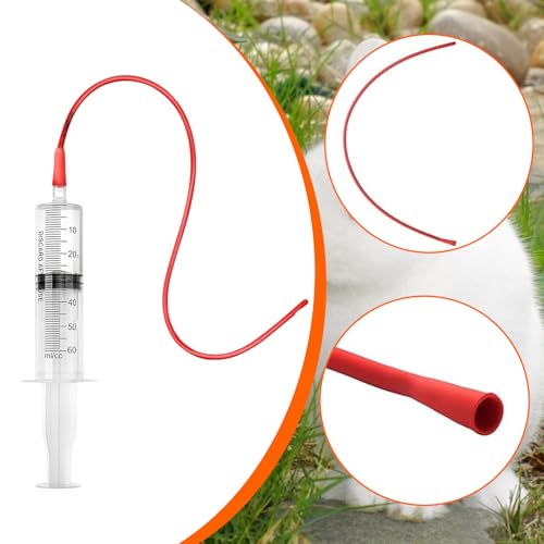 24 Pcs Lamb and Goat Kid Feeding Kit for Puppies Goat Feeding Baby Goats | Including 3 Pcs 400ml Lamb Feeding Bottles, 15 Pcs Goat Nipples, 6 Pcs Feeding Tube Kit 60 ml Syringe and 16 FR Tube