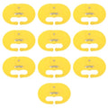 Calf Weaner Cow Nose Thorn Thick 10pcs Plastic Cattle Nose Rings Milk Sucking Preventer Yellow
