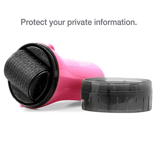 Guard Your ID Wide Identity Theft Protection Roller Stamp, 3-Pack for Mail - color: Pink, size: Wide 3-Pack