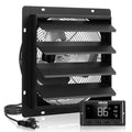 VEVOR 14 inch Exhaust Fan, Wall Mounted Attic Fan with Variable Speed, Temperature & Humidity Controller, 2000 CFM, Automatic Shutter - size: 14 Inch