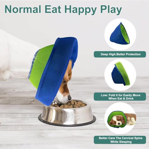 Soft Dog Cone Recovery Collars & Cones After Surgery for XXLarge Dogs | Adjustable Breathable Dog Cone Collar,Protect Pets from Licking Wounds,Soft and Comfortable, Reduce Anxiety (XXL) - size: XXL