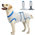 Recovery Suit for Dogs Cats After Surgery, Cone Alternative, Grey Blue, M | Soft Breathable Fabric, Prevents Licking & Scratching, Easy to Put On, Machine Washable, Post-Surgery, Wound Protection - color: Grey Blue, size: M (Back:13.4-16.1'', Weight:14-25