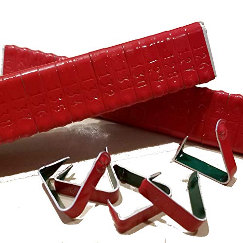 Jiffy Wing Bands Numbered - NOT Stamped Aluminum Chicken Pheasant Poultry Duck Wing Identification Tags (100, Red) - color: Red