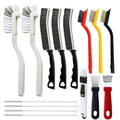 15Pcs Crevice Cleaning Brush Set, Hard Bristle Scrub Brushes Tools for Deep Cleaning Gap,Window Groove Cleaning Brush for Sliding Door Sill Tile Lines Shutter Corner Sink Teapot Bottle (1 Set)
