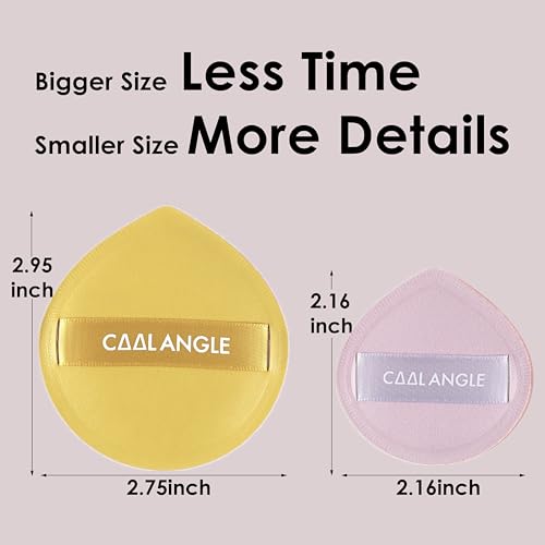 COOL-ANGLE Makeup Sponge Blender, Latex-Free, Pale Pink, Medium, 5 Pcs | For Liquid Foundation And Powder, Wet Or Dry Dual Use, Beginner Friendly, Washable Latex-Free Material, Daily Makeup Tool - color: A4:Pale Pink*5
