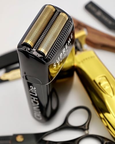 Supreme Trimmer 2-in-1 Crunch Lite Foil Shaver & T-Shaper Trimmer Set | ST5200 Beard Trimmer STF600 Electric Razor | Travel or at Home Hair Cutting Kit | Gold - style: Gold TShaper & Crunch Lite