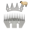 Sheep Shears Wool Clippers Universal Replacement Blades, Shearing Comb and Cutter Blade Set, Stainless Steel Straight 13-Teeth Detachable Trimmer Shears for Grooming Goats, Lambs, Llamas, Alpacas - size: Straight 13-tooth