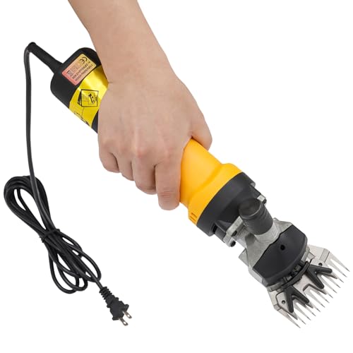 Sheep Shear 690W Electric Sheep Clippers with 6 Speeds Multifunctional Shearing Machine for Goats Rabbits Livestock, can Also be Used as a Carpet Trimmer, with Carrying Case