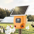 VEVOR Solar Fence Charger, 0.6J 8 kV Solar Powered Fence Charger, Electric Fence Energizer Kit, Keep Out Predators, 4-5 Days Runtime, for Livestock, Poultry, Garden Protection - size: 0.6J