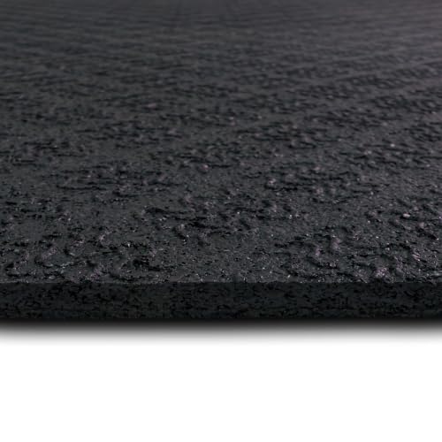 Mohawk Home Heavy Duty Rubber Stall Mat - Gym Floor- Under Dog Crate - All Purpose Utility 2'x2' - 1/2" Thick - Diamond Texture
