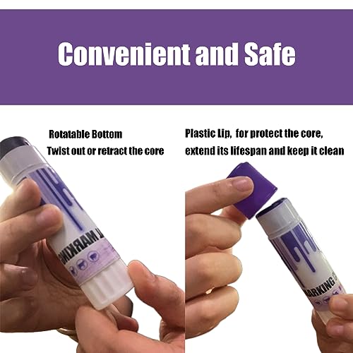 Livestock Identification Marking Crayon, 12PCS High Visibility, Non-Toxic Livestock Marking Crayon with Cover for Marking Wet or Dry Animal Fur and Skin, for Cattle Sorting, Grading, Inoculation (12)